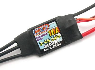 Moxie 10A Brushless Speed Controller 2-4S 1A BEC PROFESSIONAL SERIES