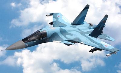Su-34 Fullback 360 Degree Twin Vectored Thrust Jet, Blue (OVERSIZE)