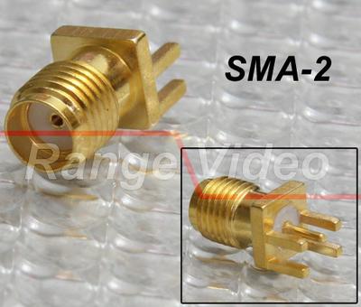SMA edge-mount PCB jack