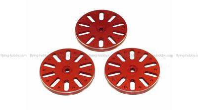 TREX 600/700 "Flybarless" Wheel Set - FUTABA / ALIGN (Red)