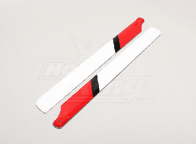 430mm Carbon/Glass Fiber Composite Main Blade (Red/White)