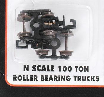 Atlas 100-Ton Roller Bearing Trucks w/Rapido Couplers N ATL22070