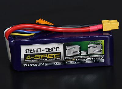 Turnigy nano-tech A-SPEC 2200mah 5S 65~130C Lipo Pack