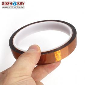 Temperature-resistant Kapton Tape Single Side 15MM*30M-Dark Brown Color