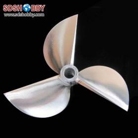 1PC* 3 Blades 70mm CNC Aluminum Alloy Positive Propeller for RC Boat with Pitch 1.4mm, Aperture 6.35mm