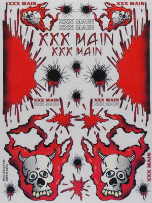 XXX Main Sticker Sheet Splatter Cow XXXS002