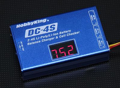 Hobbyking DC-4S Balance Charger & Cell Checker 30w 2s~4s
