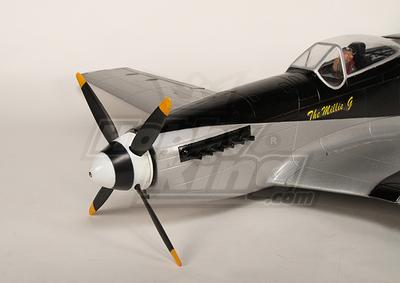 P-51D Monster Mustang 1.55m 6Ch XL-EPO - 61inch PNF (Black)