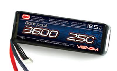 3600mAh 5S 18.5V 25C LiPo Battery