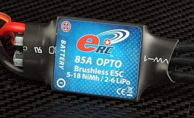 eRC 85A Brushless Programmable Opto ESC