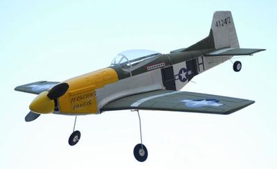 P51D WWII Mustang Brushless 4CH RC Plane 2.4G