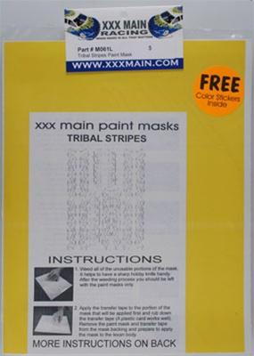 XXX Main Racing Tribal Stripes Mask XXXM061L