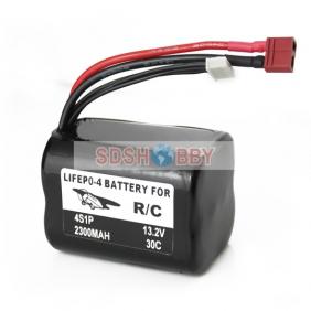 A123 Li-Fe Battery 4 Cells 13.2V 2300mAh 30C for RC Model Airplanes with Deans Plug