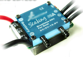 Seaking-25A Waterproof Brushless ESC for Boats W/water-cooling system