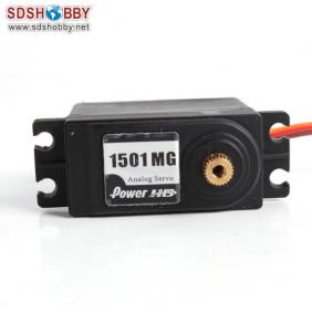 Power HD Standard Sports Analog Servo 17kg/63g HD-1501MG W/Metal Gear and Plastic Case for RC Airplanes, Boats, Trucks and Cars