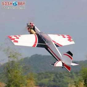 New 65in Yak54 20cc Profile ARF RC Model Gasoline Airplane/Petrol Airplane White & Red & Gray Color
