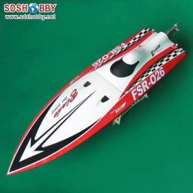 Sharp Blade Rocket Racing Boat/ 26CC Gasoline Boat-Red Imitate Zenoah Engine
