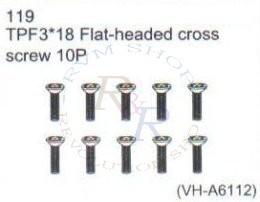 TT3*10L Discal headed cross screw 10P (VH-A6107)