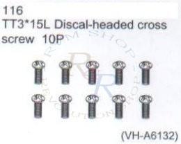 TT3*42 Discal-headed cross screw (VH-A6219)
