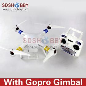Angel Aircraft Quadcopter/Four-axis Flyer/Multicopter/Multi-rotor Kit with Frame +Propeller +Gopro Gimbal