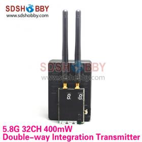 5.8G 32CH 400mW Double-way Integration Transmitter for Dealing with Aerial Photography Dual Angles