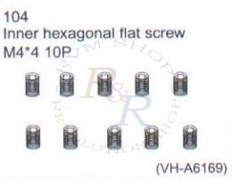 Inner hexagonal flat screw M4*3 10P (VH-A6196)