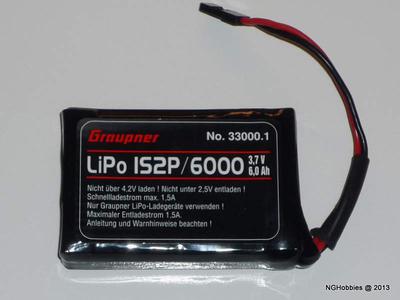 Graupner 6000mAh 3.7V LiPo (Used)