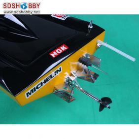 Rocket Electric Brushless RC Boat Fiberglass with 3660 motor and water-cooling ESC 120A (High Speed)