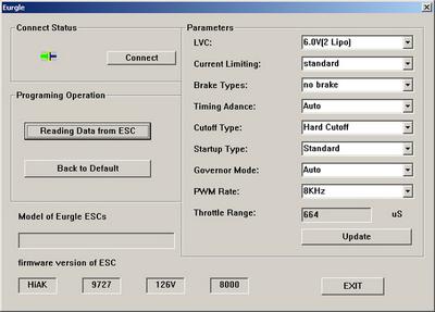 Eurgle 100A HV Brushless Motor Programmable ESC with Internal Data Recorder