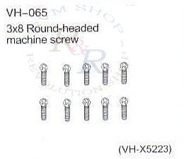 3x8 Round-headed machine screw (VH-X5223)