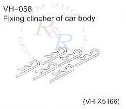 Fixing clincher of car body (VH-X5166)