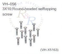 3X 10 Round-headed selftapping screw (VH-X5163)