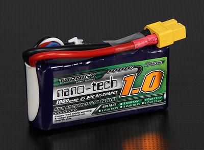 Turnigy nano-tech 1000mAh 3S 45~90C Lipo Pack