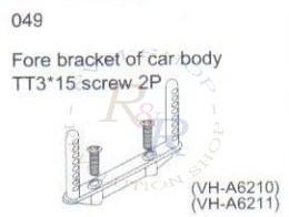 Rear bracket of car body (1P) + TT3*10 screw (2P)(VH-A6156)