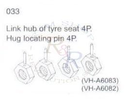 Differential gear box + TPF2*8screw 4P (VH-A6065)