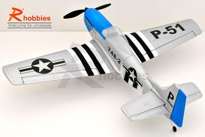4 Channel RC EP 35.0"erobatic P-51 Mustang Foamy RTF Scale Plane