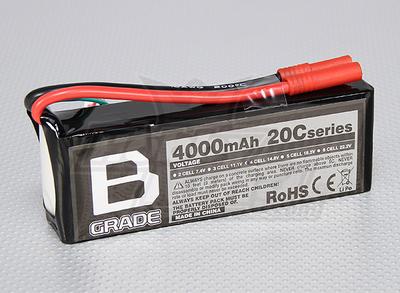 B-Grade 4000mAh 4S 20C Lipoly Battery
