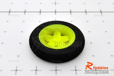 Î¦30xH7mm 5-Star Plastic Landing Wheel + Solid Sponge Tyre