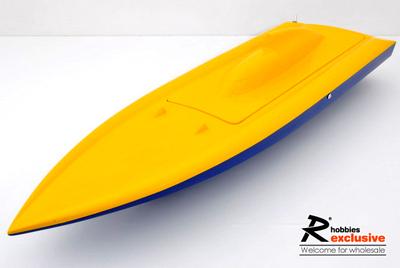 31.5" EP Fibreglass Deep-vee Mono 2 Arowana ARR Racing Boat - Yellow/Blue (US Warehouse)