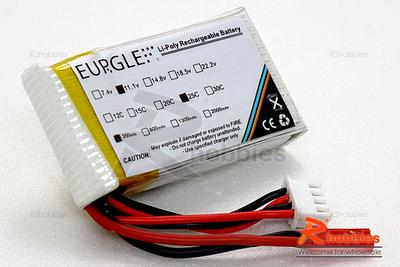 Eurgle 11.1v 3S1P 25c 350mAh 3s Lipo Lithium Polymer Battery