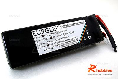 Eurgle 11.1v 3S1P 20C 3200mAh Lithium Polymer Lipo Battery
