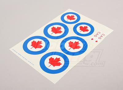 Scale National Air Force Insignia Decal Sheet - Canada
