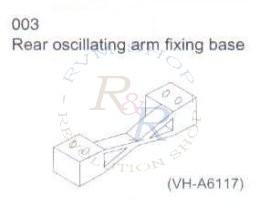 Rear oscillating arm fixing base (VH-A6117)