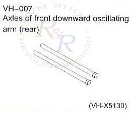 Axles of front downward oscillating (VH-X5130)