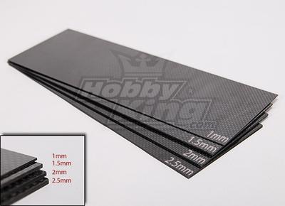 Woven Carbon Fiber Sheet 300x100 (2.5MM Thick)