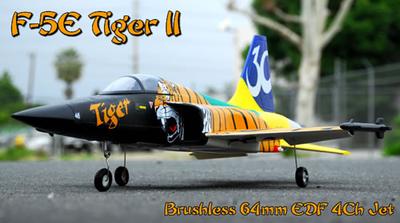 F-5E Tiger 64mm 4CH RTF Ducted Fan Rc Jet Plane