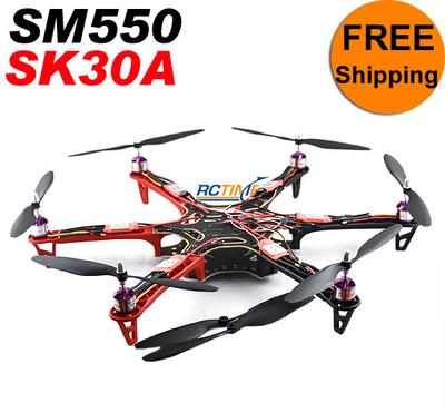 SK30A & SM550V2 Black/Red Multicopter Combined