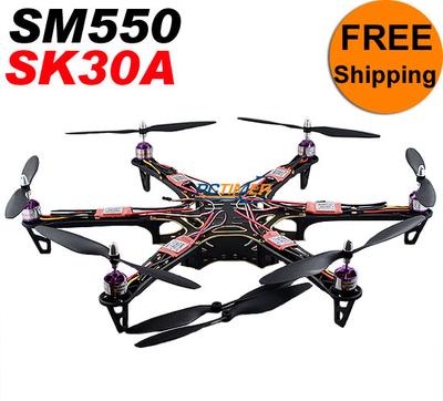 SK30A&SM550V2 Black Multicopter Combined