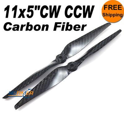 (1Pair) 11x5" Carbon Fiber CW CCW Propellers