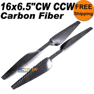 (1Pair) 16x5.0" Carbon Fiber Propeller Counter Rotating